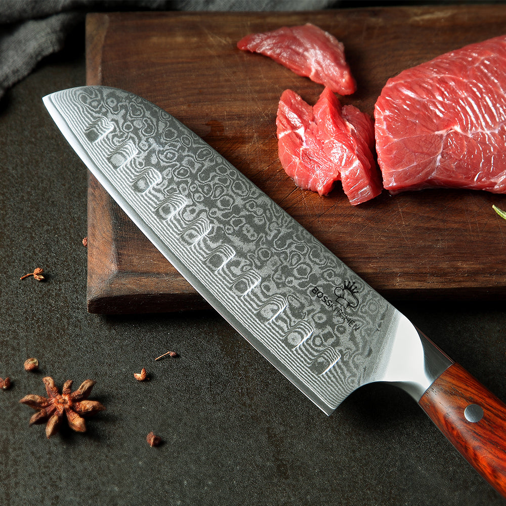 Bosskitchen Santoku Damast